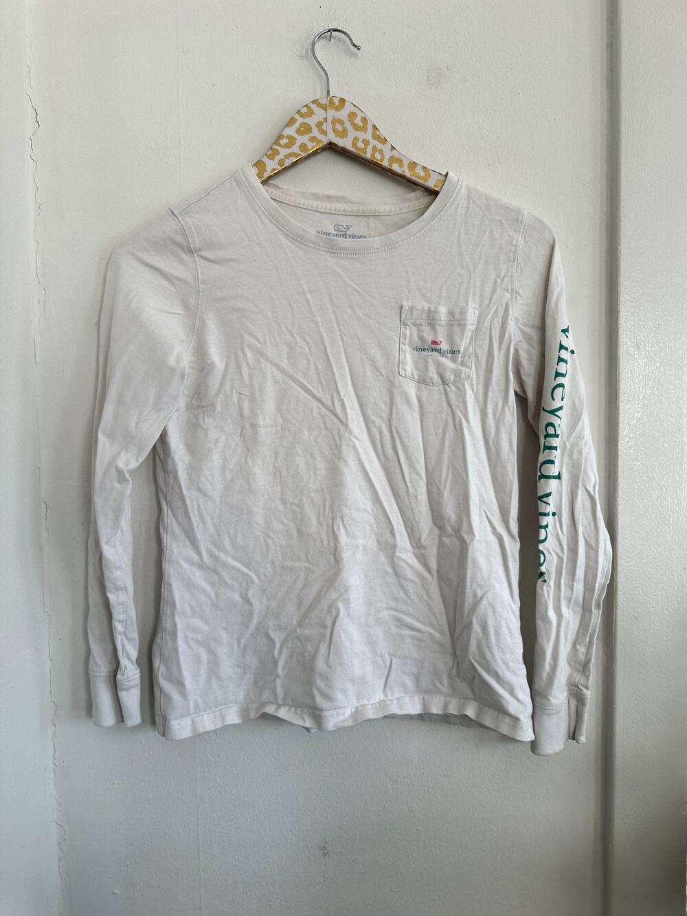 VINEYARD VINES Women's White Longsleeve Tee | Size XS